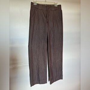 Lee Women’s Dark Heathered Brown Wide Leg Dress Pant